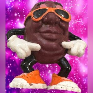 1987 Vintage Toy California Raisins Sunglasses Shades Figure Orange Shoes Dance